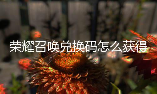 不同码怎么获码汇荣耀召唤总兑换得 兑换渠道新增